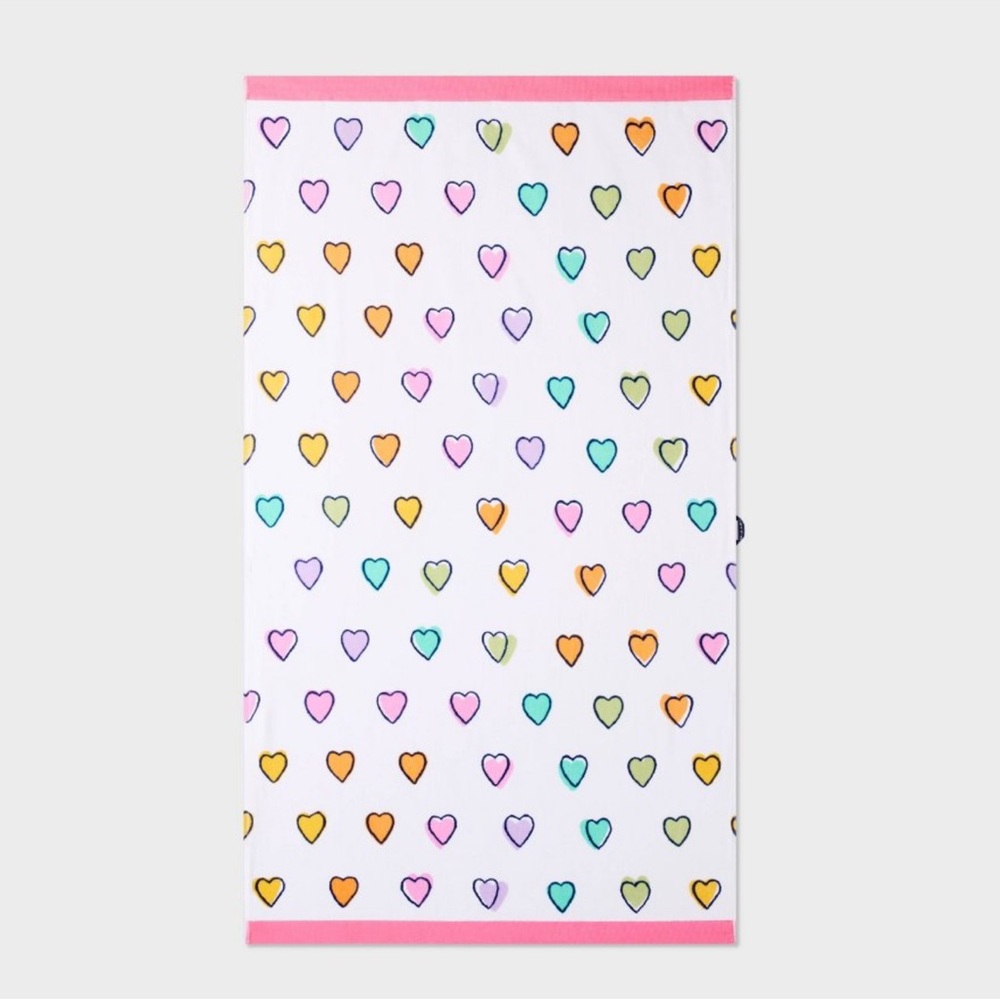 Roller Rabbit Target disco hearts wave beach towel